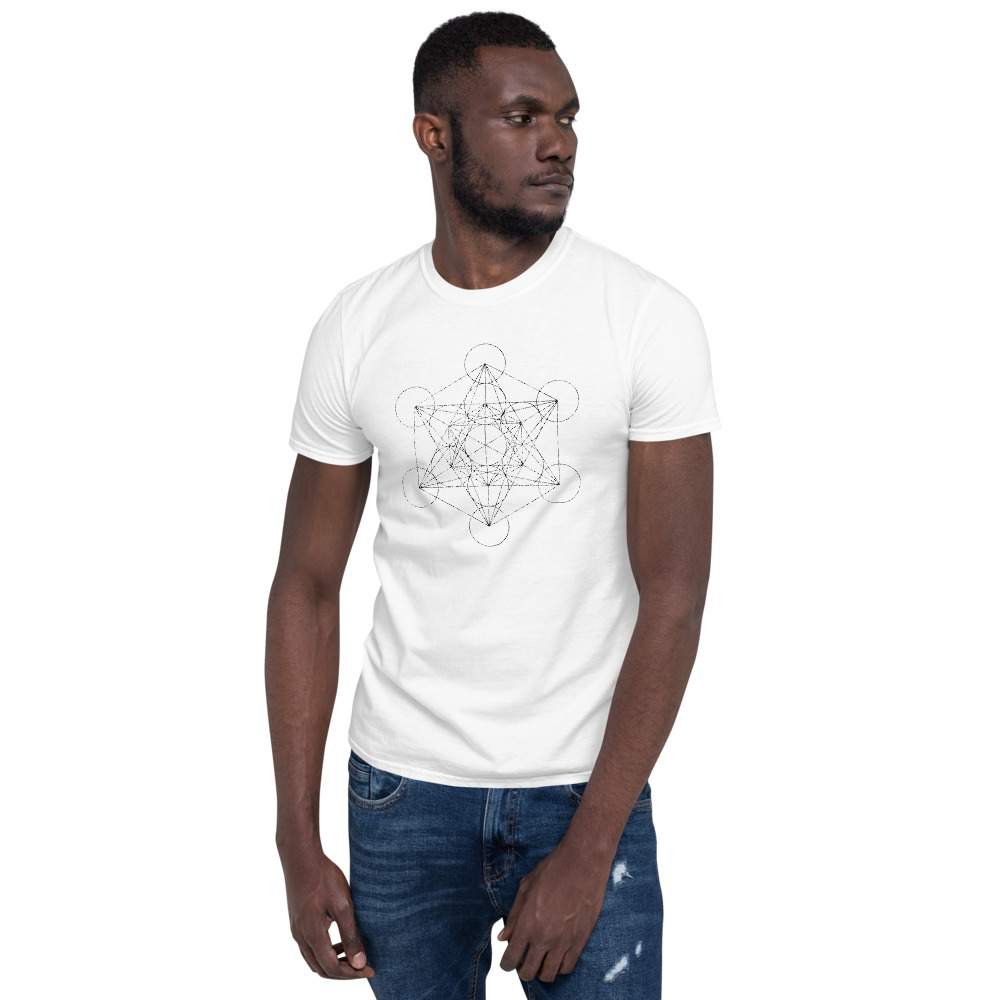 2020 "Metatron Cube Worn" Short-Sleeve Unisex T-Shirt - Image 2
