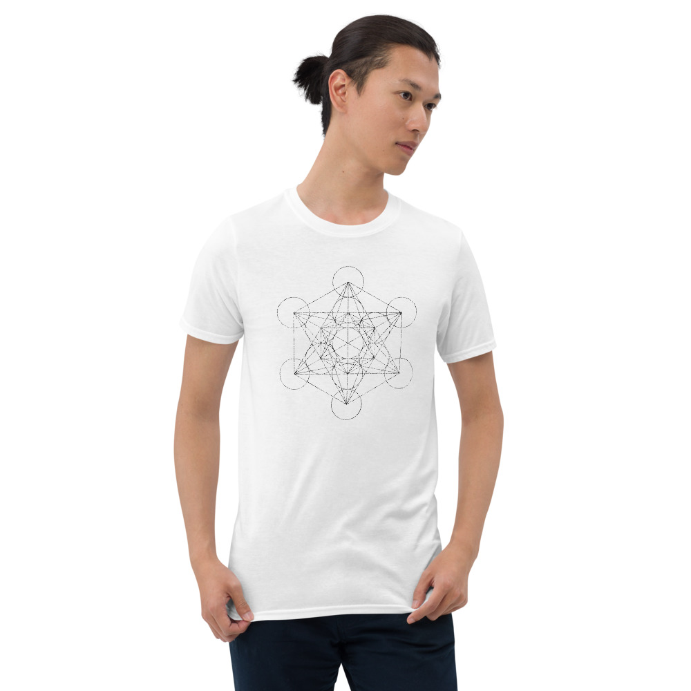 2020 "Metatron Cube Worn" Short-Sleeve Unisex T-Shirt - Image 4