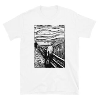 1895 "The Scream B&W" Short-Sleeve Unisex T-Shirt