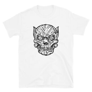 2023 "Evil Feline Skull" Short-Sleeve Unisex T-Shirt